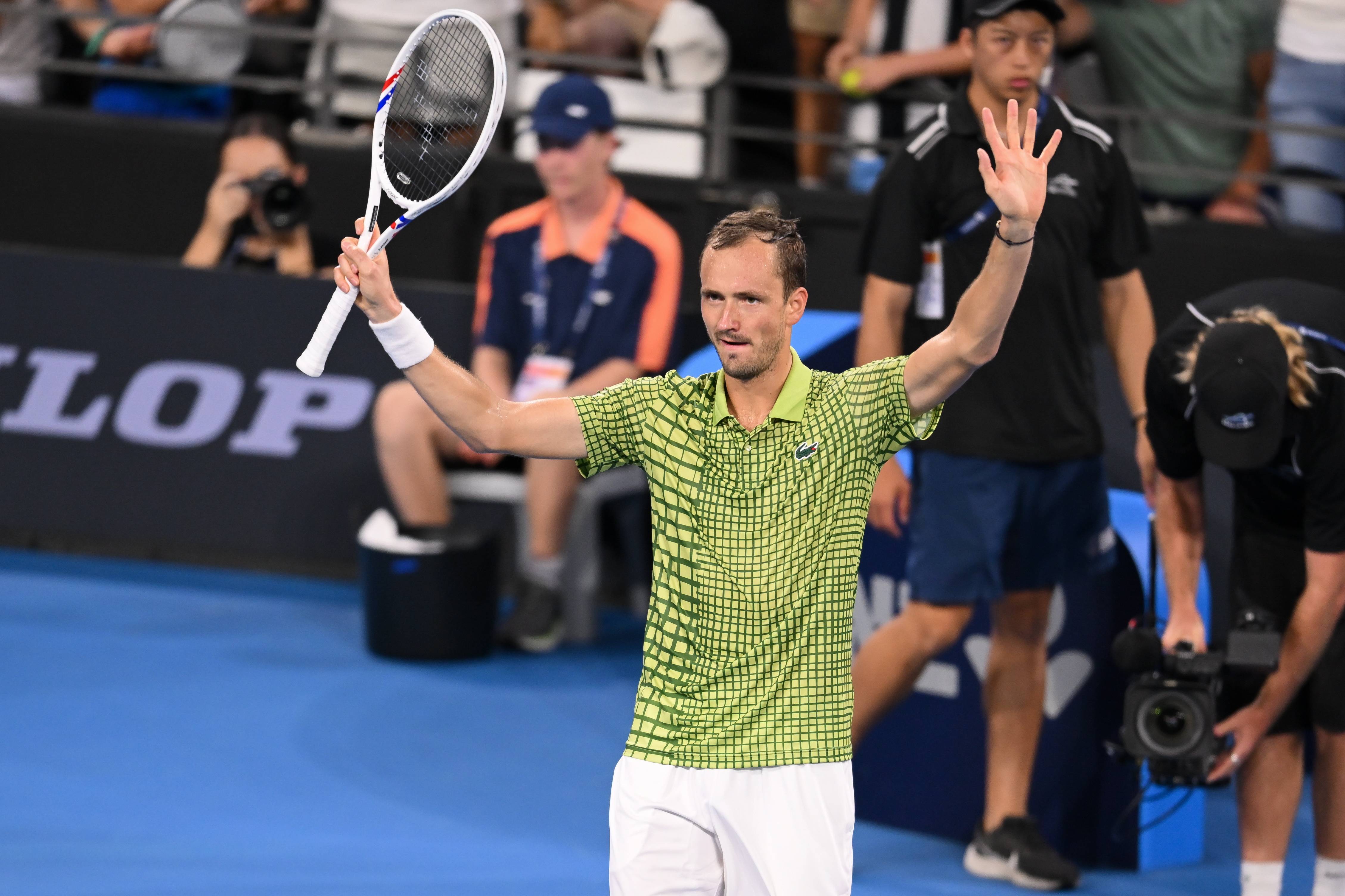 (外代二线)网球——布里斯班国际赛:梅德韦杰夫晋级